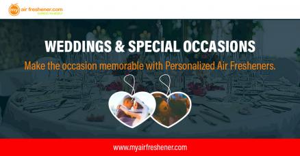 Make the Occasion Memorable with Personalized Air Fresheners