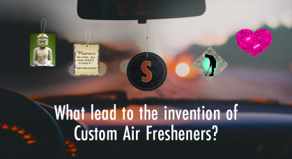 What lead to the invention of Custom Air Fresheners?