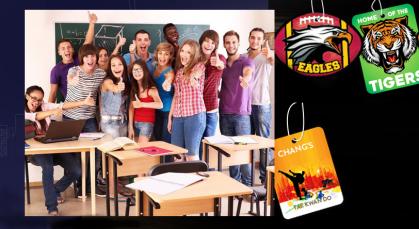 School & University Air Fresheners-Promote Your School and Show Your Team Spirit