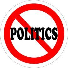  NO POLITICS Air Freshener | My Air Freshener