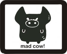 Tubbytoons' MOODY ME Mad Cow Air Freshener