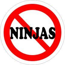  NO NINJAS Car Air Freshener | My Air Freshener