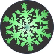  Emerald Snowflake Car Air Freshener | My Air Freshener