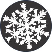  White Night Snowflake Car Air Freshener | My Air Freshener