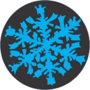 Blue Topaz Snowflake Air Freshener