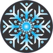 Blue Ice Snowflake Air Freshener
