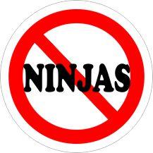  NO NINJAS Air Freshener | My Air Freshener